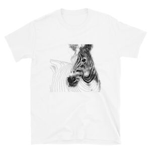 maglietta con Zebra effetto disegno matita